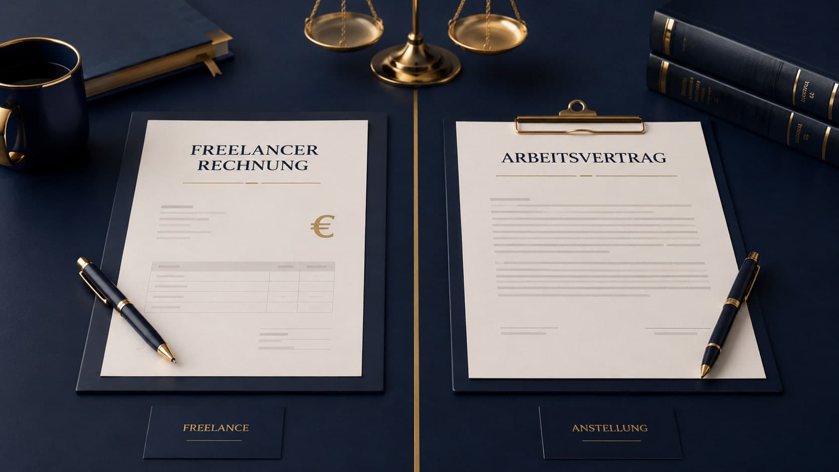 Freiberufler-Rechnung neben Arbeitsvertrag – Scheinselbstständigkeit und Statusfeststellungsverfahren bei der DRV
