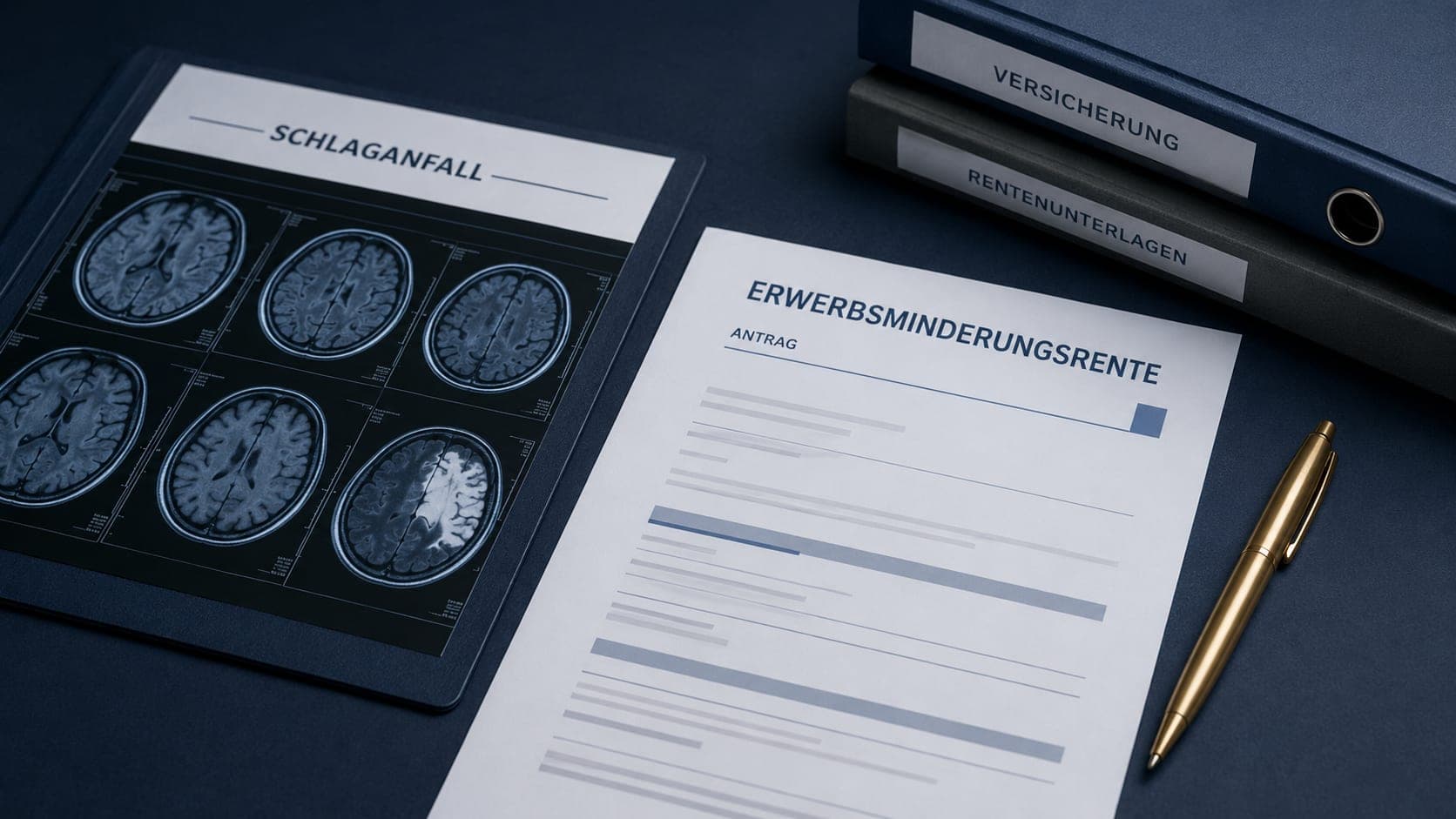 Medizinische Akte und Rentenantrag – Erwerbsminderungsrente nach Schlaganfall beantragen