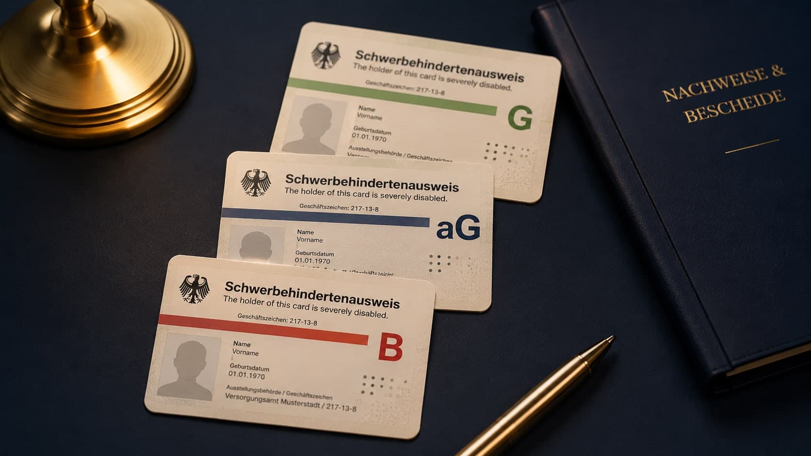 Schwerbehindertenausweise mit verschiedenen Merkzeichen – Merkzeichen G, aG und B Voraussetzungen und Nachteilsausgleiche